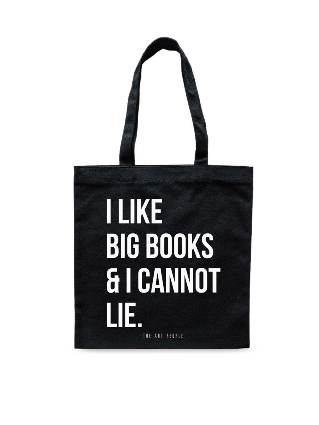 the art people black printed oversized shopper tote bag