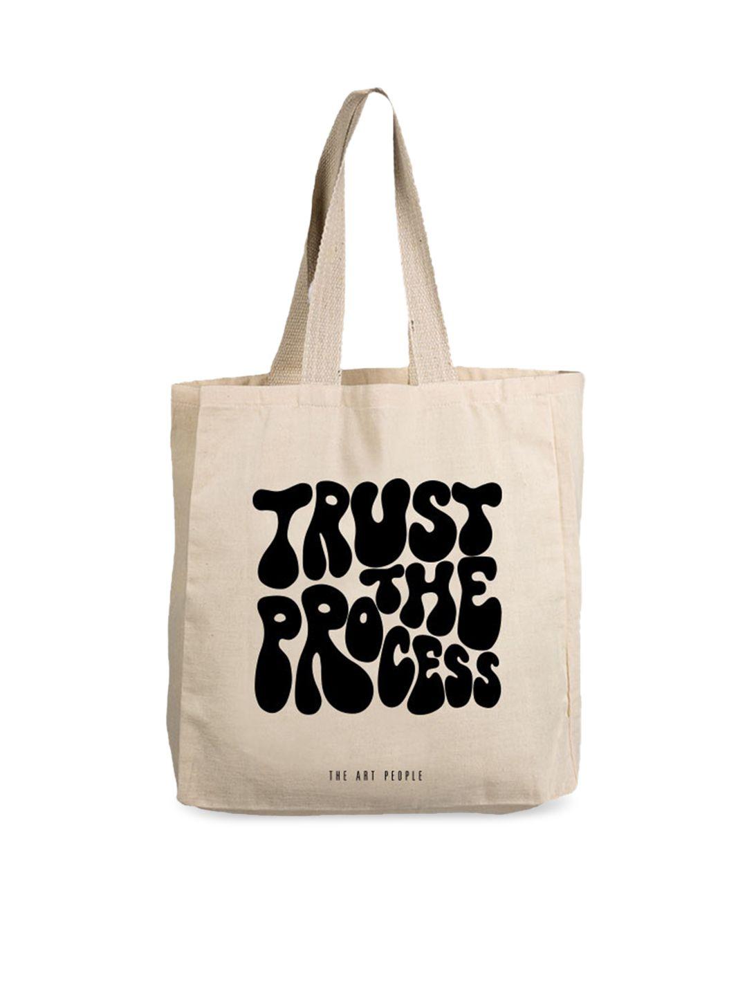 the art people off white printed shopper tote bag