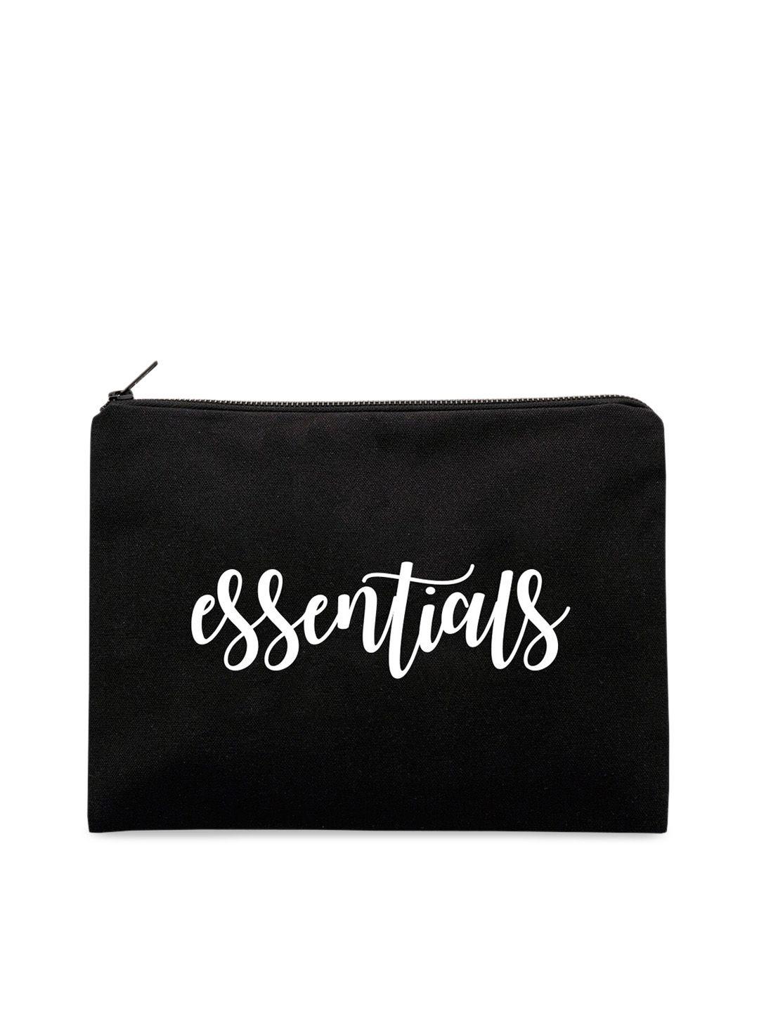 the art people unisex black & white printed travel pouch