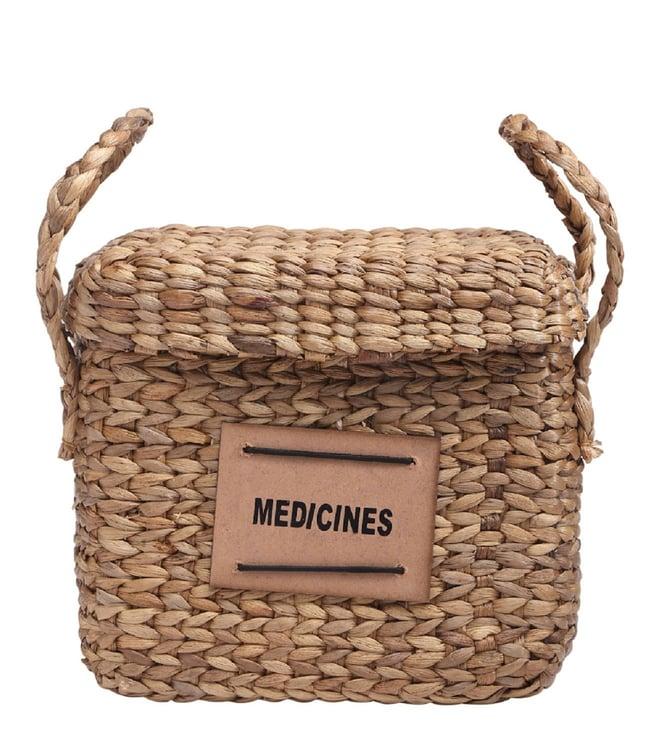 the baby trunk brown medicine bamboo cane basket (one size)