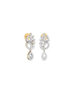 the bahiga diamond yellow gold stud earrings