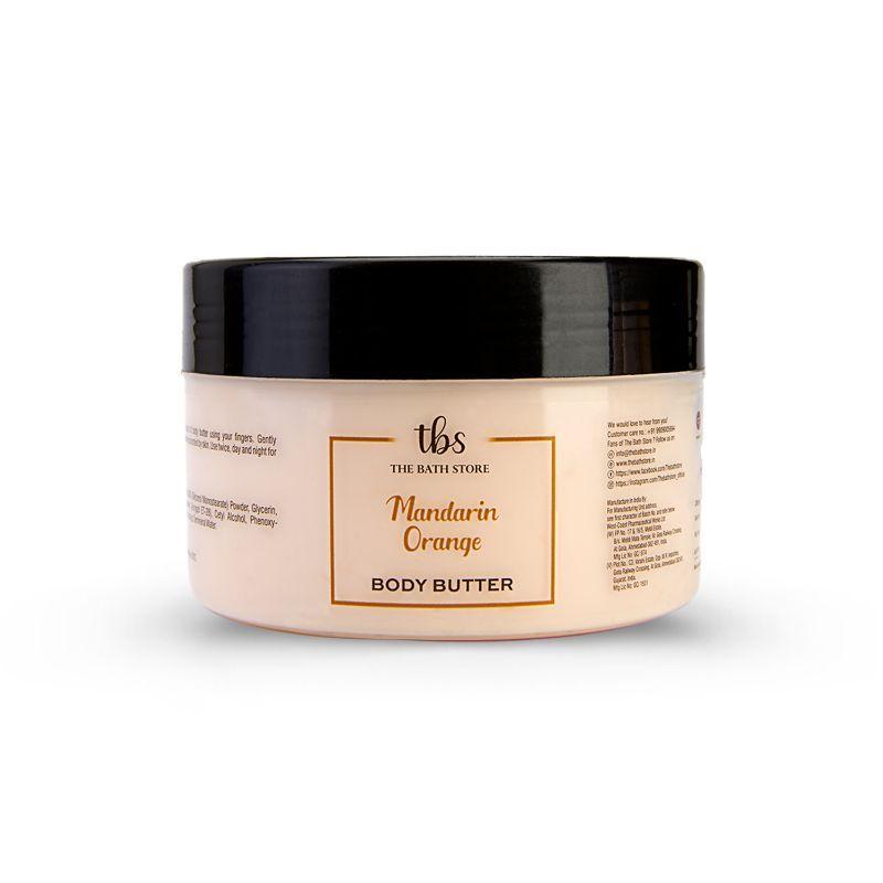 the bath store mandarin orange body butter for deep moisturizing & tan removal