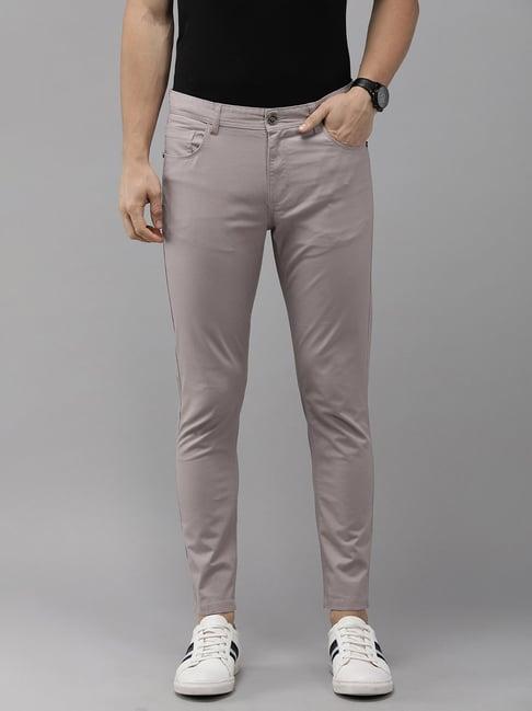 the bear house dusty pink tapered fit chinos