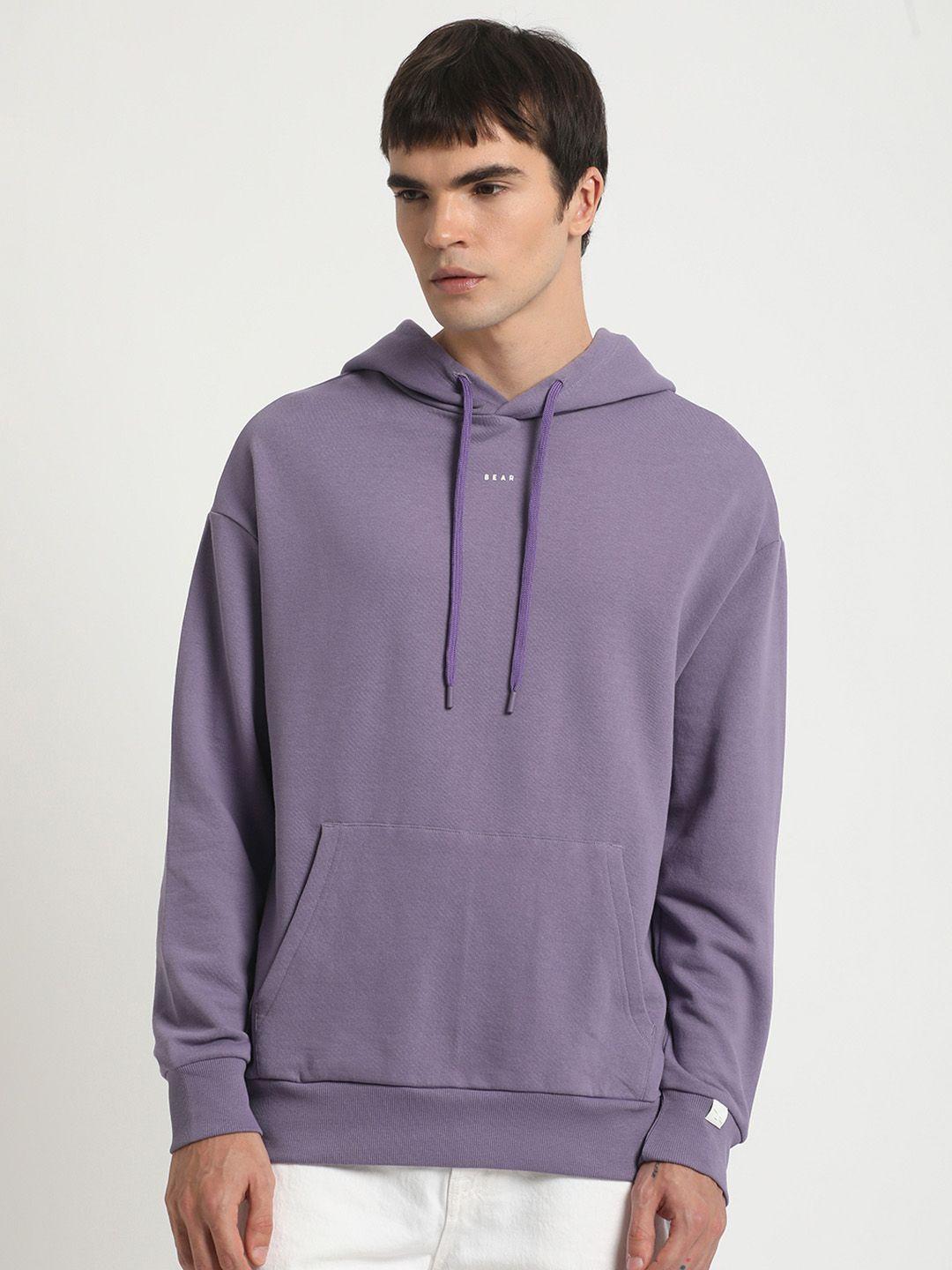 the bear house hooded pure cotton pullover sweatshirt