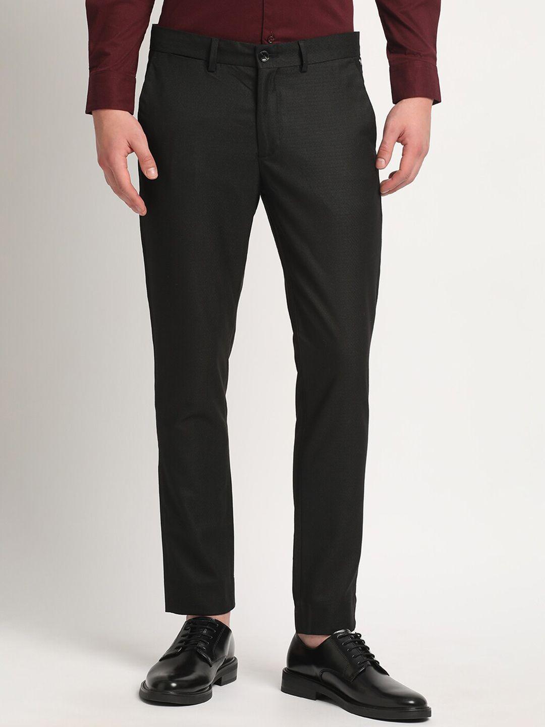 the bear house men black slim fit trousers