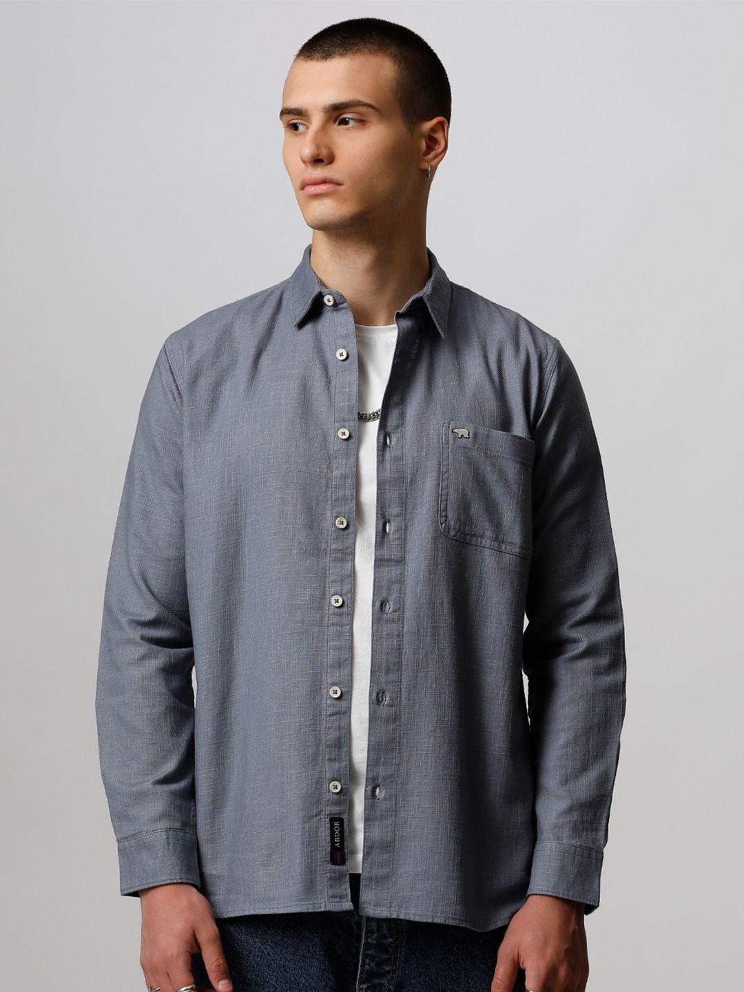 the bear house men casual cotton shirt