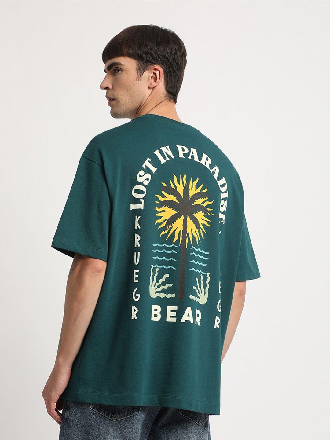 the bear house men printed applique t-shirt