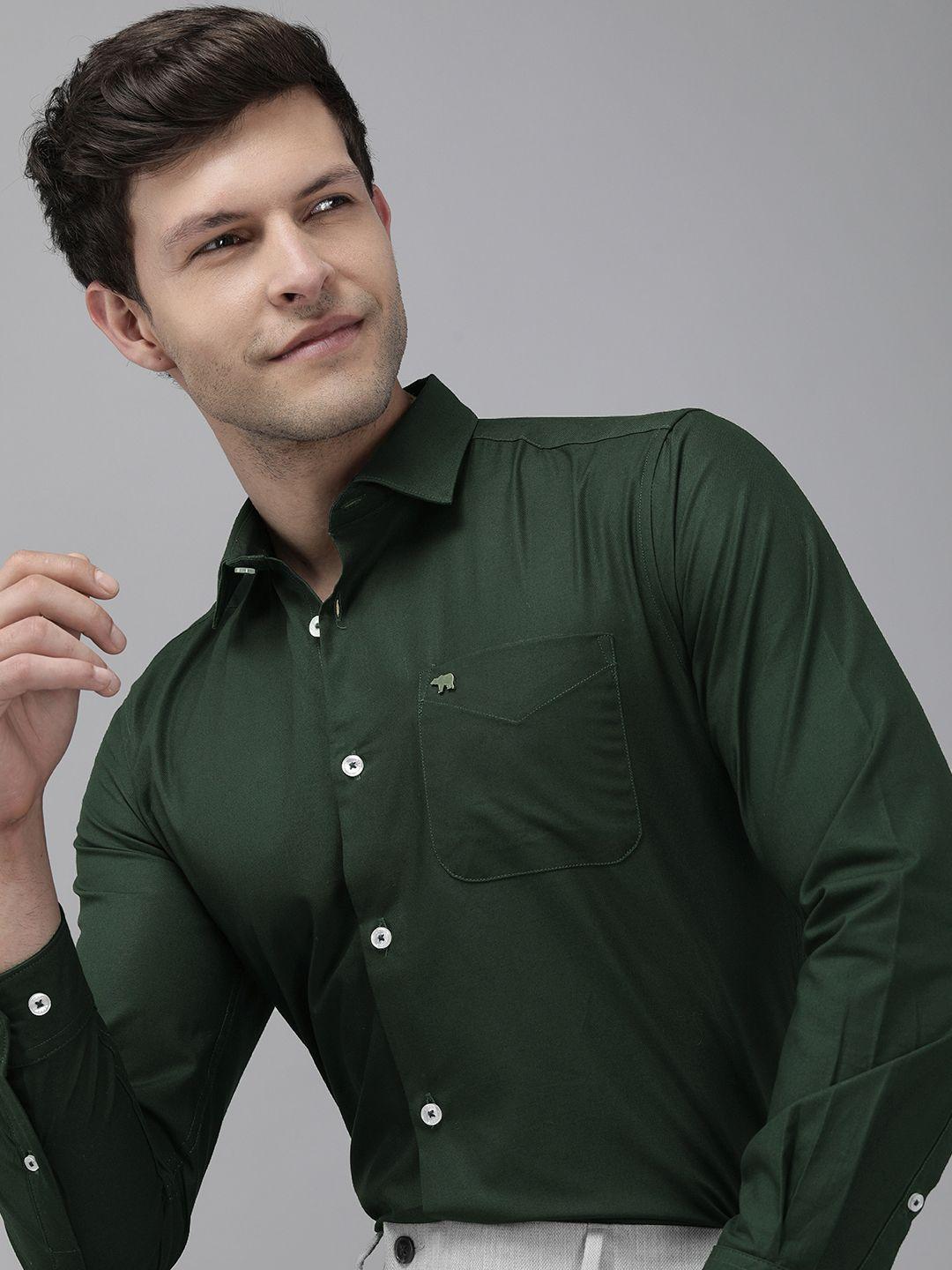 the bear house men slim fit formal shirt