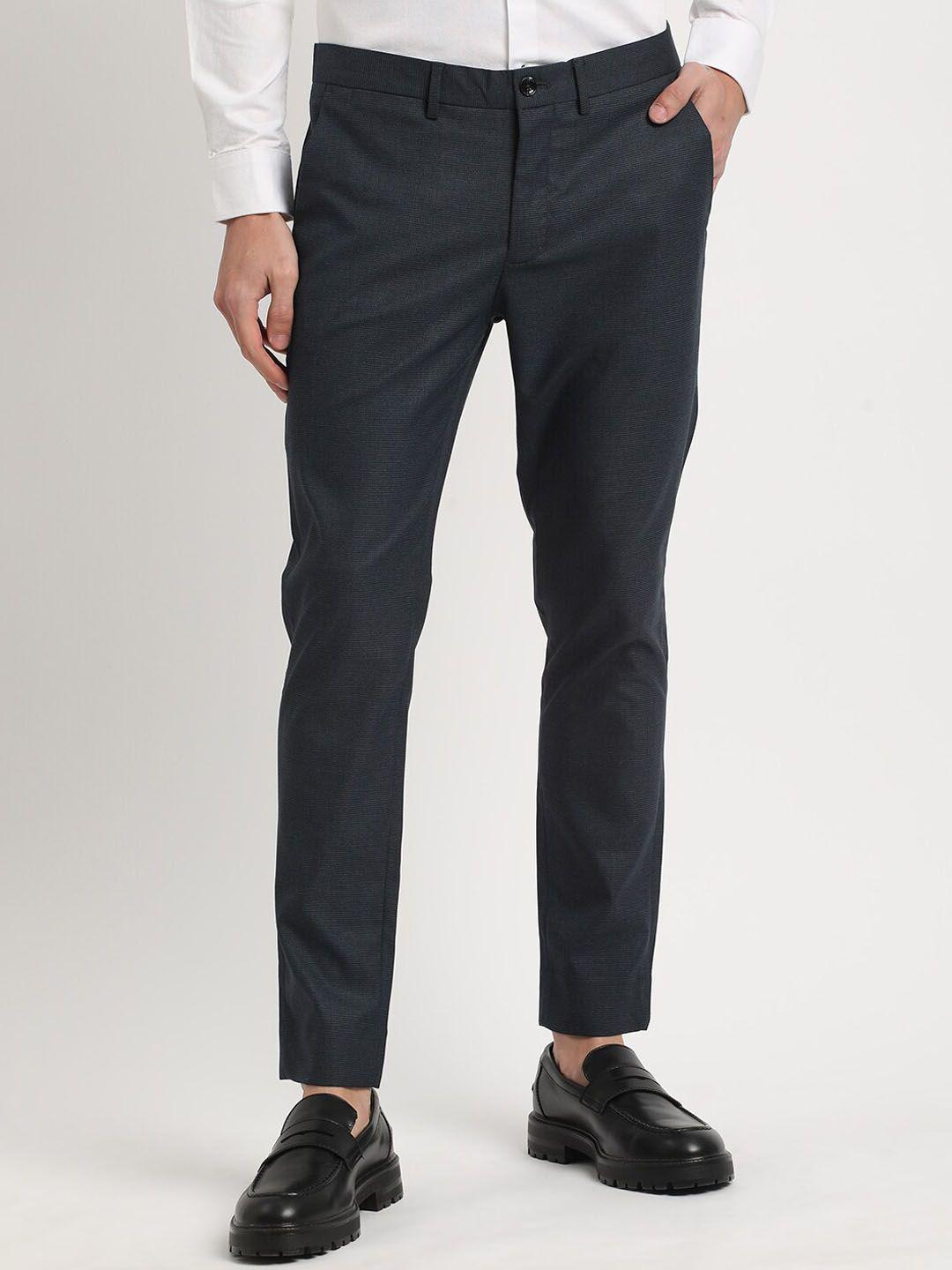 the bear house men slim fit formal trousers