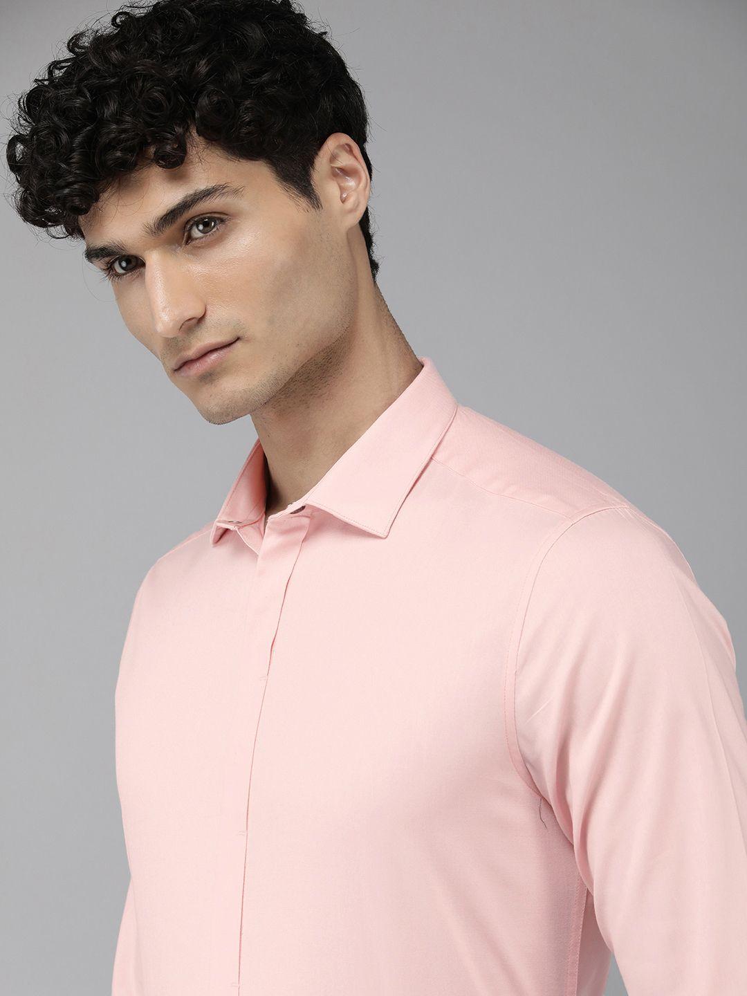 the bear house slim fit cotton formal shirt