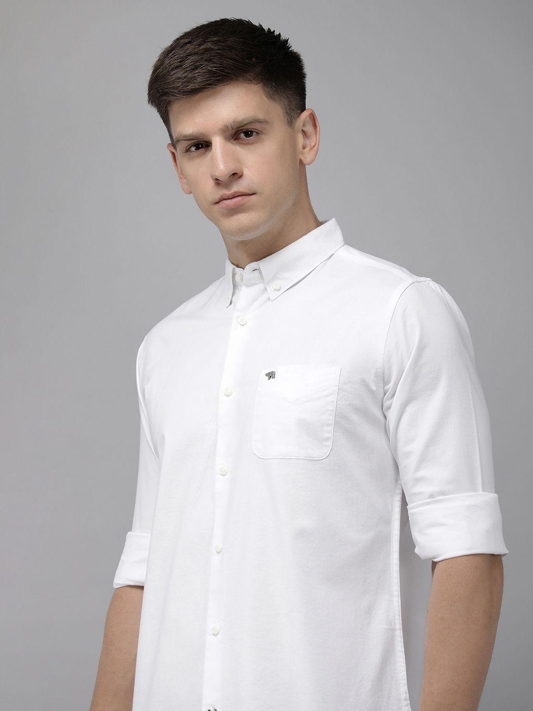 the bear house slim fit opaque casual shirt