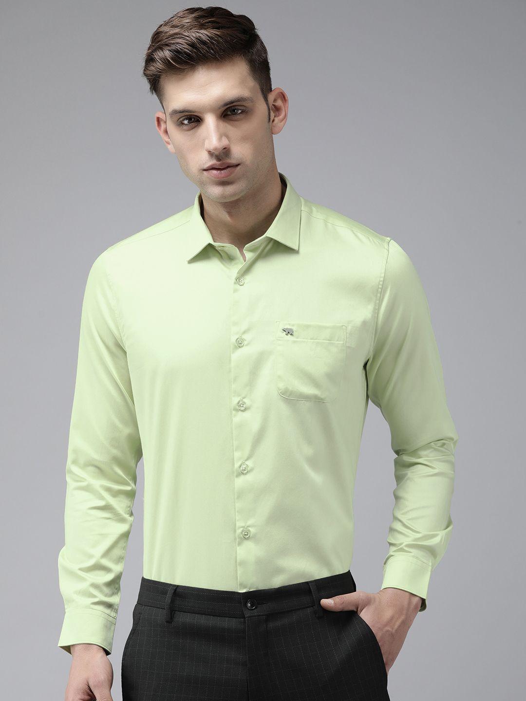 the bear house slim fit opaque egyptian giza cotton shirt