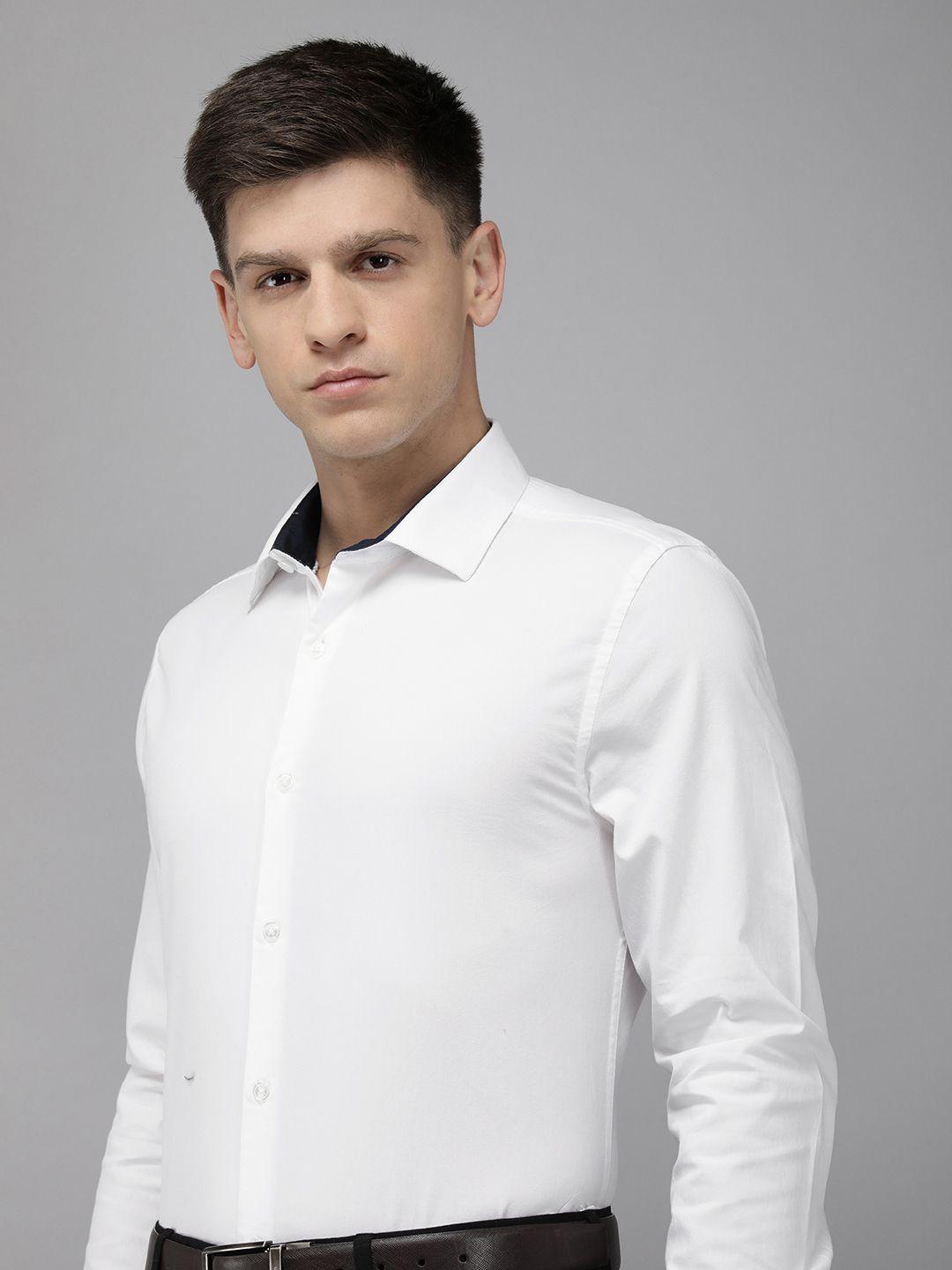 the bear house slim fit opaque formal shirt