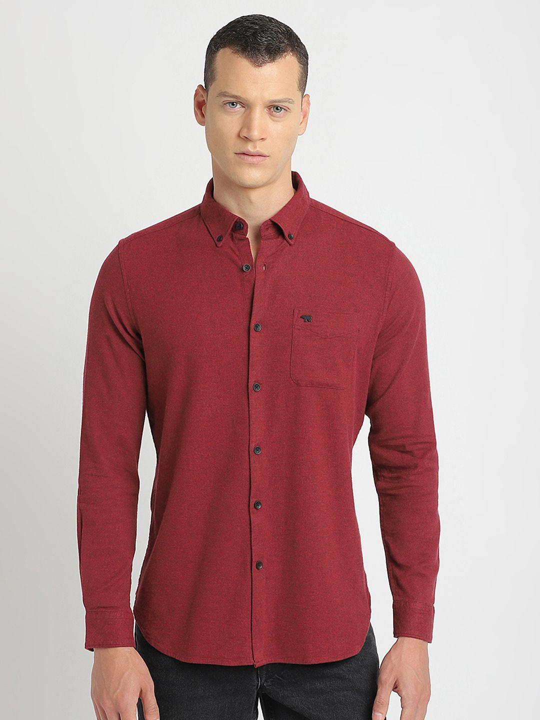 the bear house slim fit pure cotton shirt