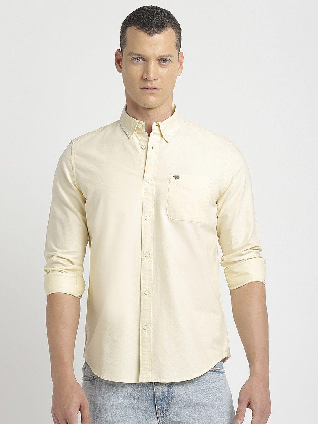 the bear house slim fit pure cotton shirt