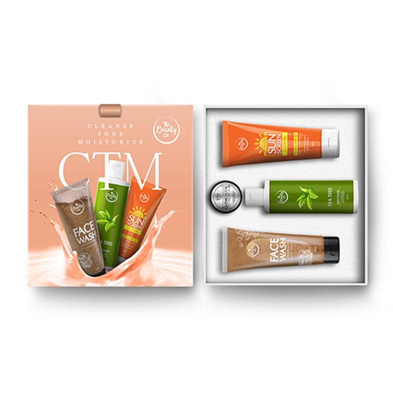 the beauty co. cleansing-toning-moisturizing kit for natural radiance - made in india