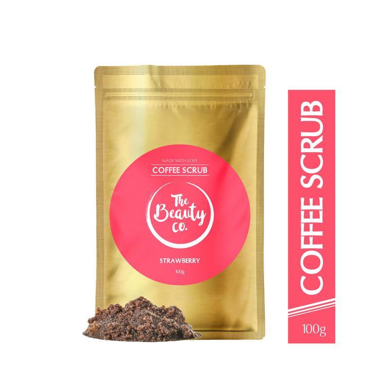 the beauty co. coffee scrub - strawberry