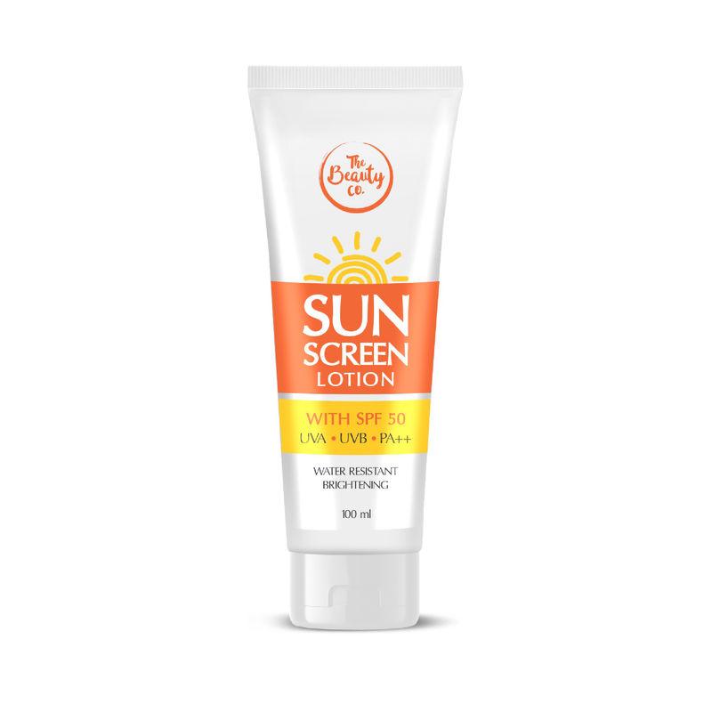 the beauty co. sun screen lotion spf 50