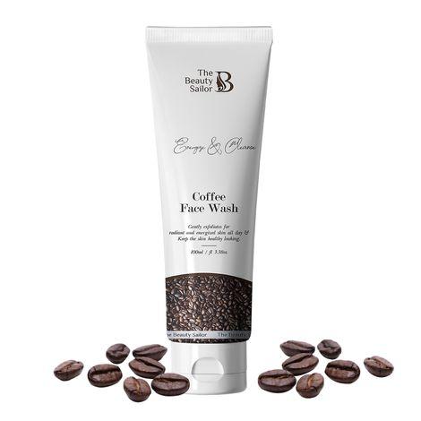 the beauty sailor coffee face wash for men & women, fresh, cleanse, energize skin, anti acne face wash (100 ml)