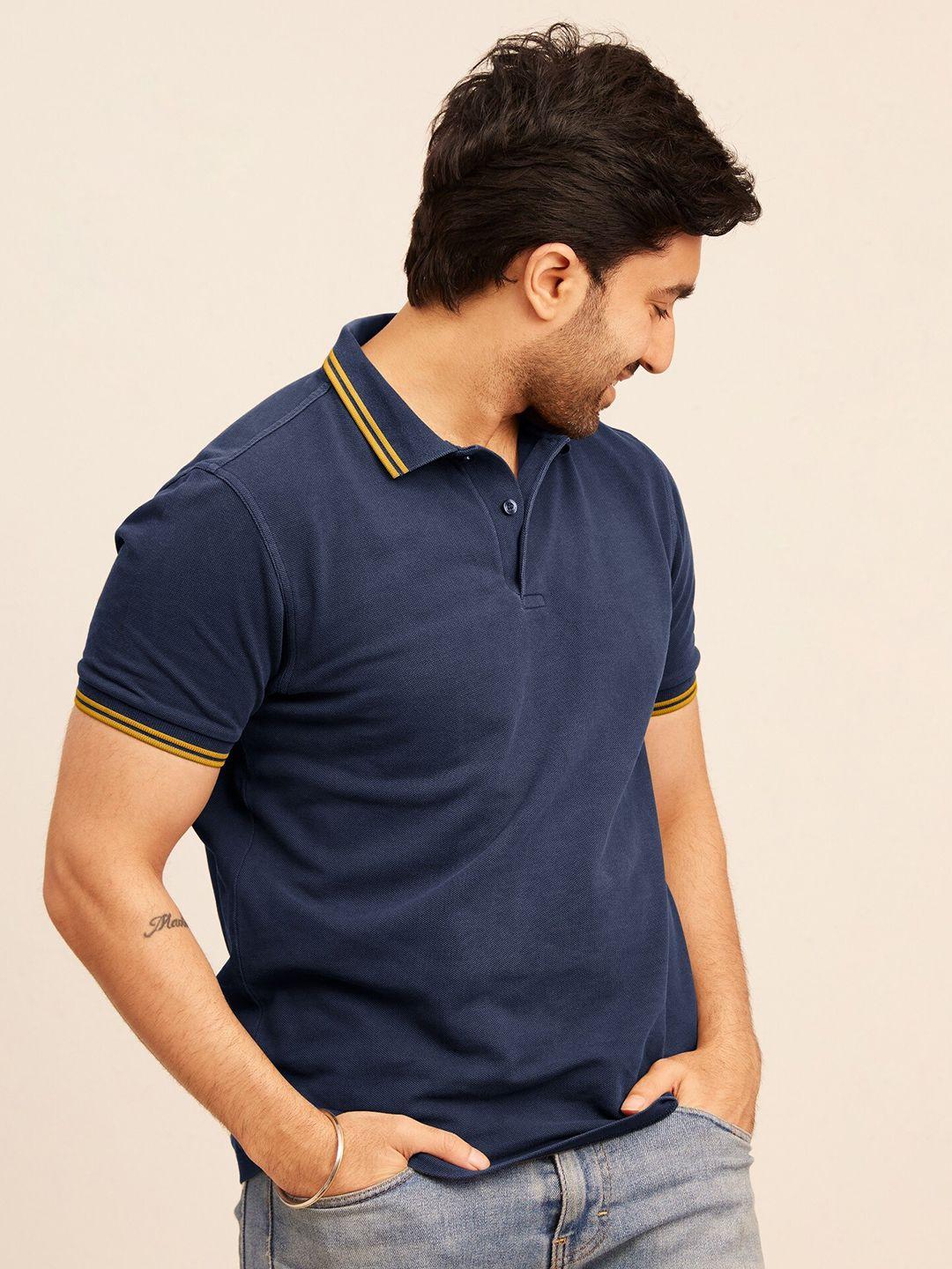 the bleu label men polo collar t-shirt
