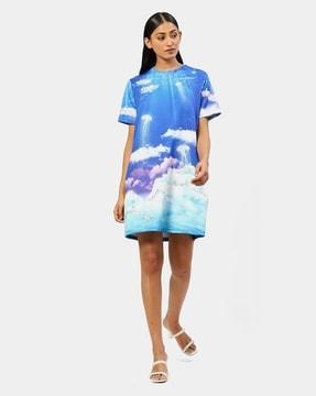 the blue scuba serve dress