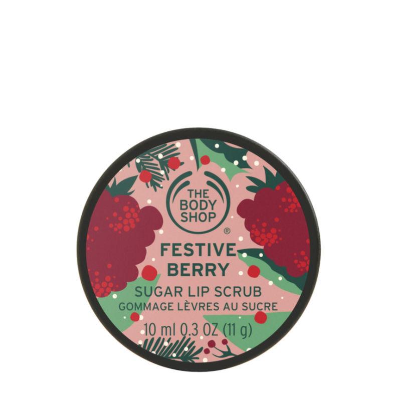 the body shop festive berry sugar lip scrub