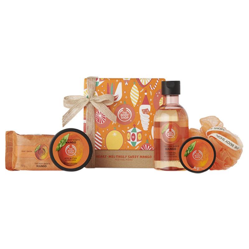 the body shop heart-meltingly sweet mango festive gift set