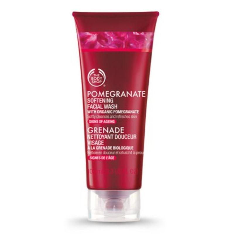 the body shop pomegranate softening facial wash