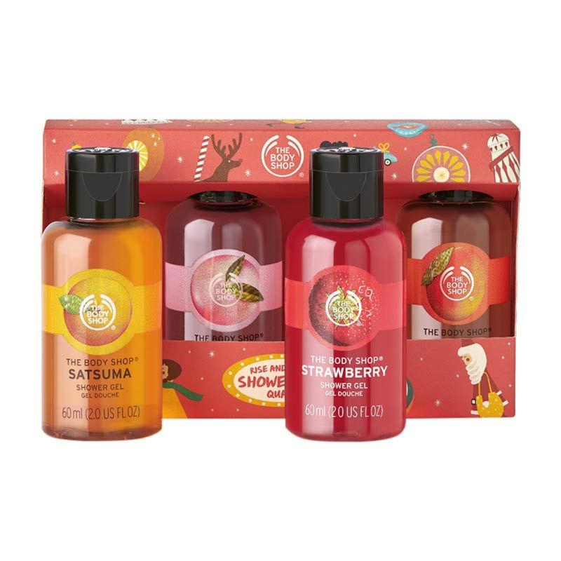 the body shop rise and shine shower gel quad