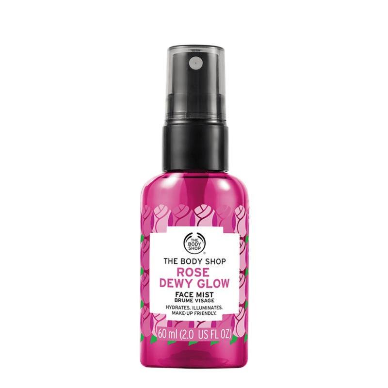 the body shop rose dewy glow face mist