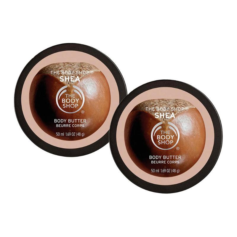 the body shop set of 2 shea body butter mini