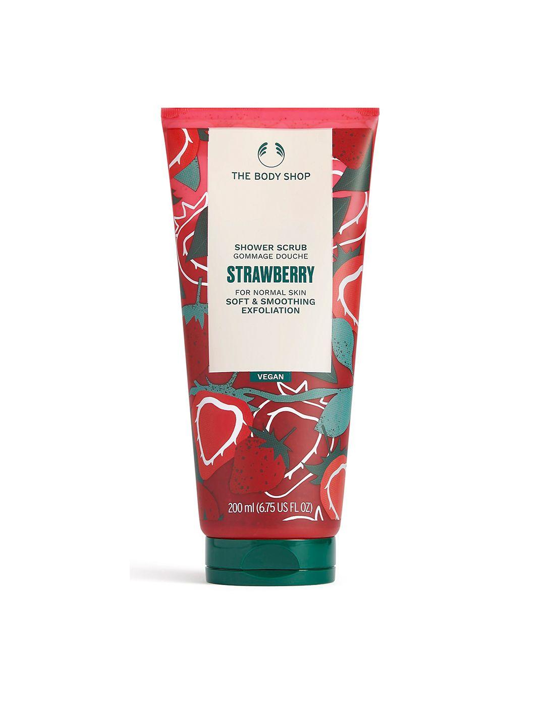 the body shop strawberry body polish sustainable body scrub 200ml