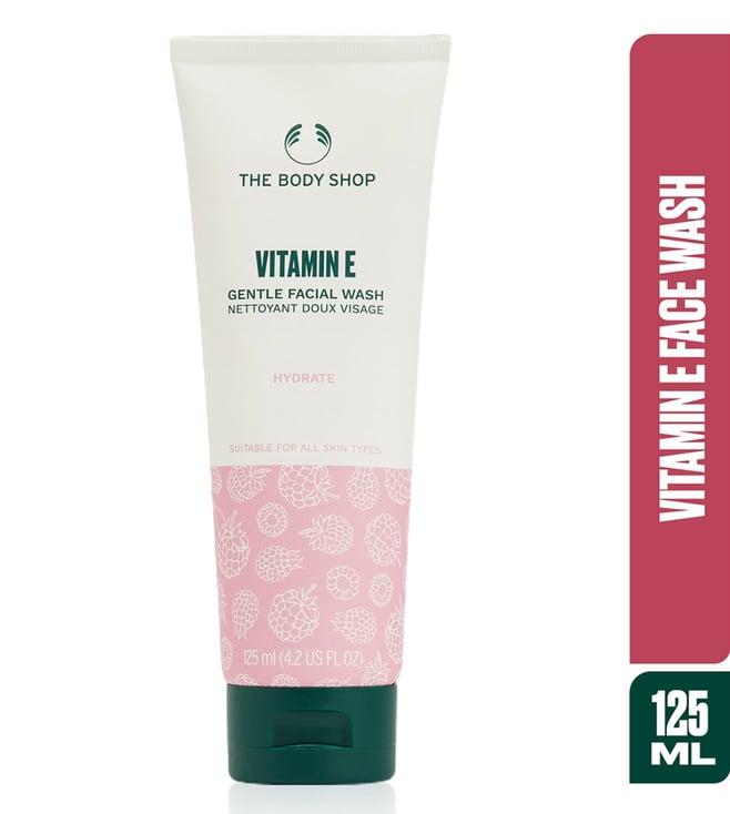 the body shop vitamin e gentle facial wash - 125 ml