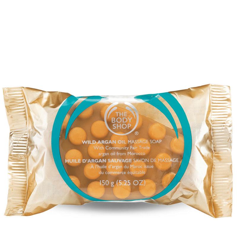 the body shop wild argan massage soap