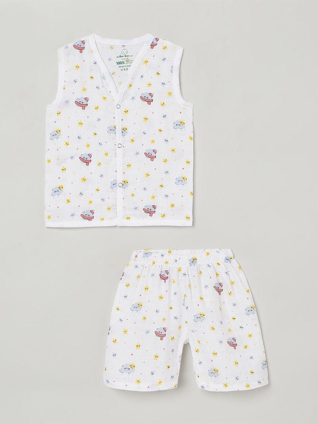 the boo boo club kids infants pure cotton printed top with shorts