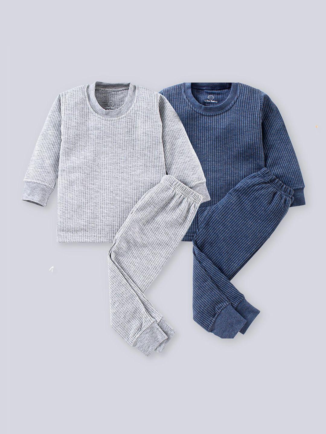 the boo boo club kids pack of 2 knitted cotton thermal set