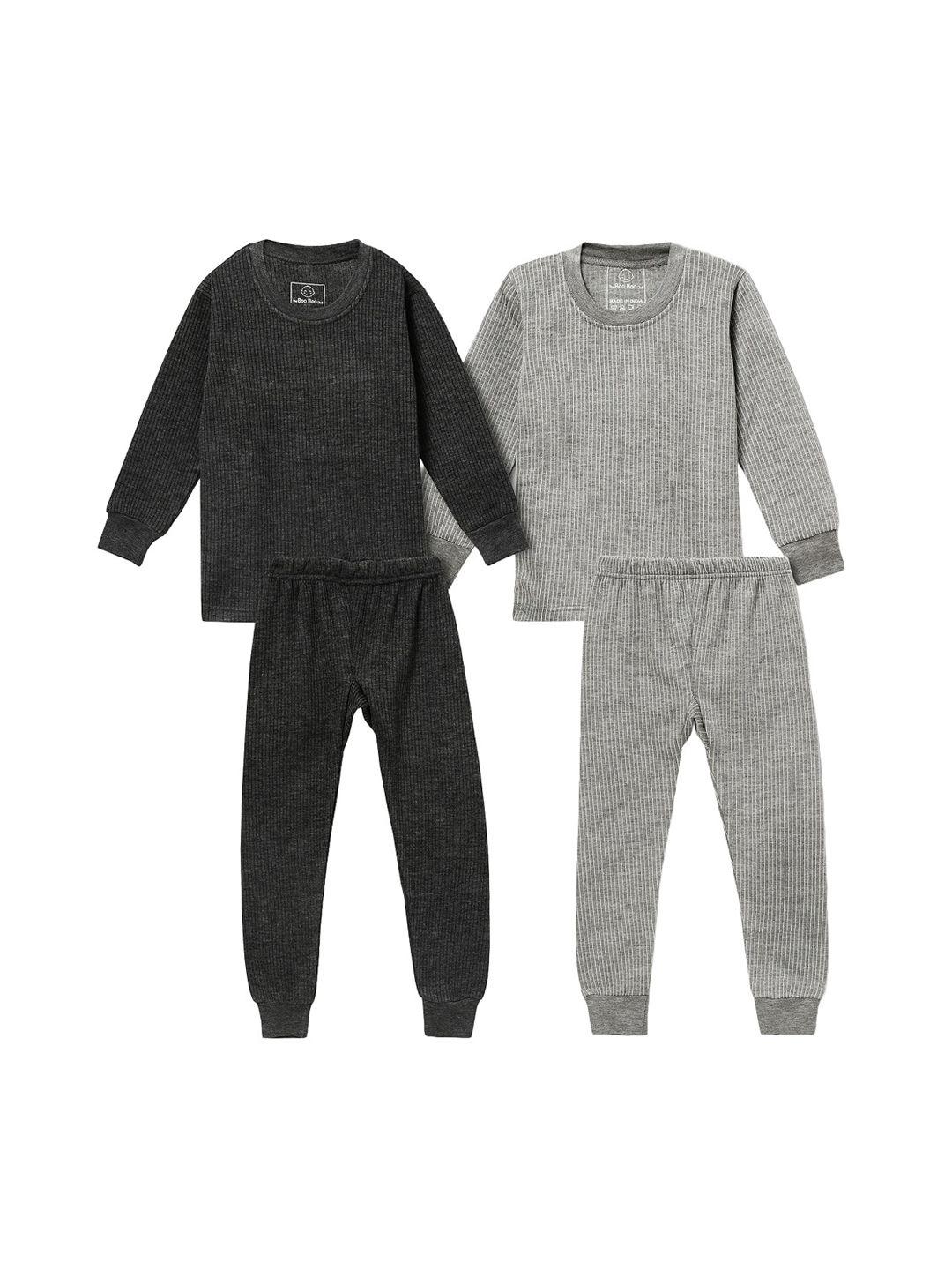 the boo boo club kids pack of 2 ribbed full sleeves thermal set