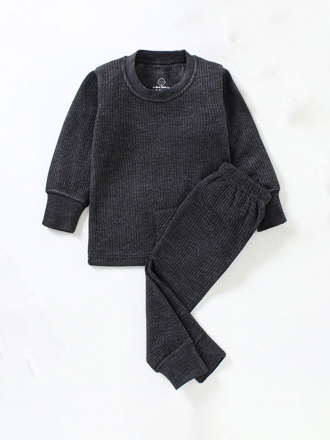 the boo boo club kids ribbed round neck cotton thermal set