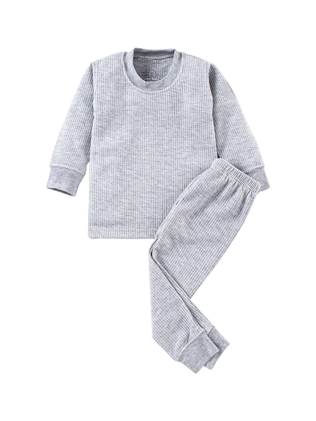 the boo boo club kids ribbed round neck cotton thermal set