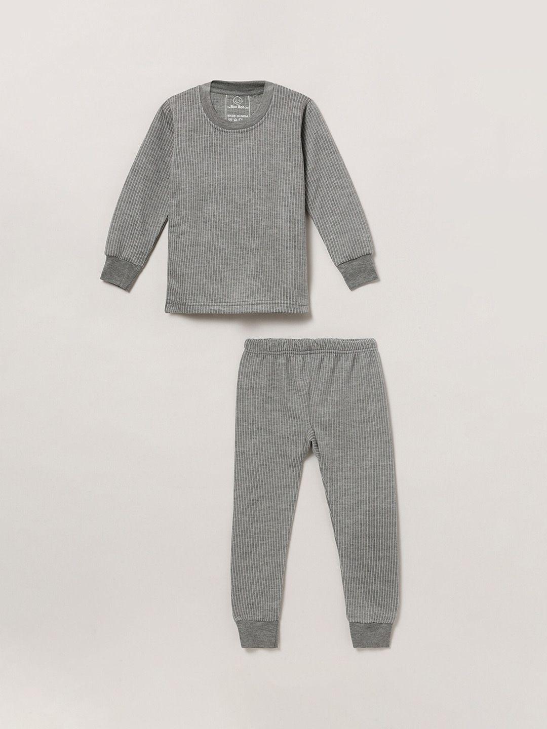 the boo boo club kids striped thermal set