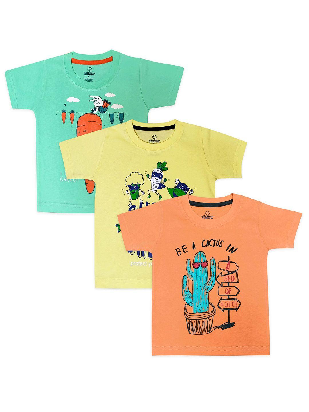 the boo club kids pack of 3 printed t-shirt