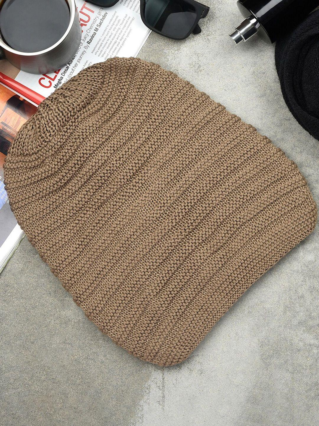 the bro code men brown beanie