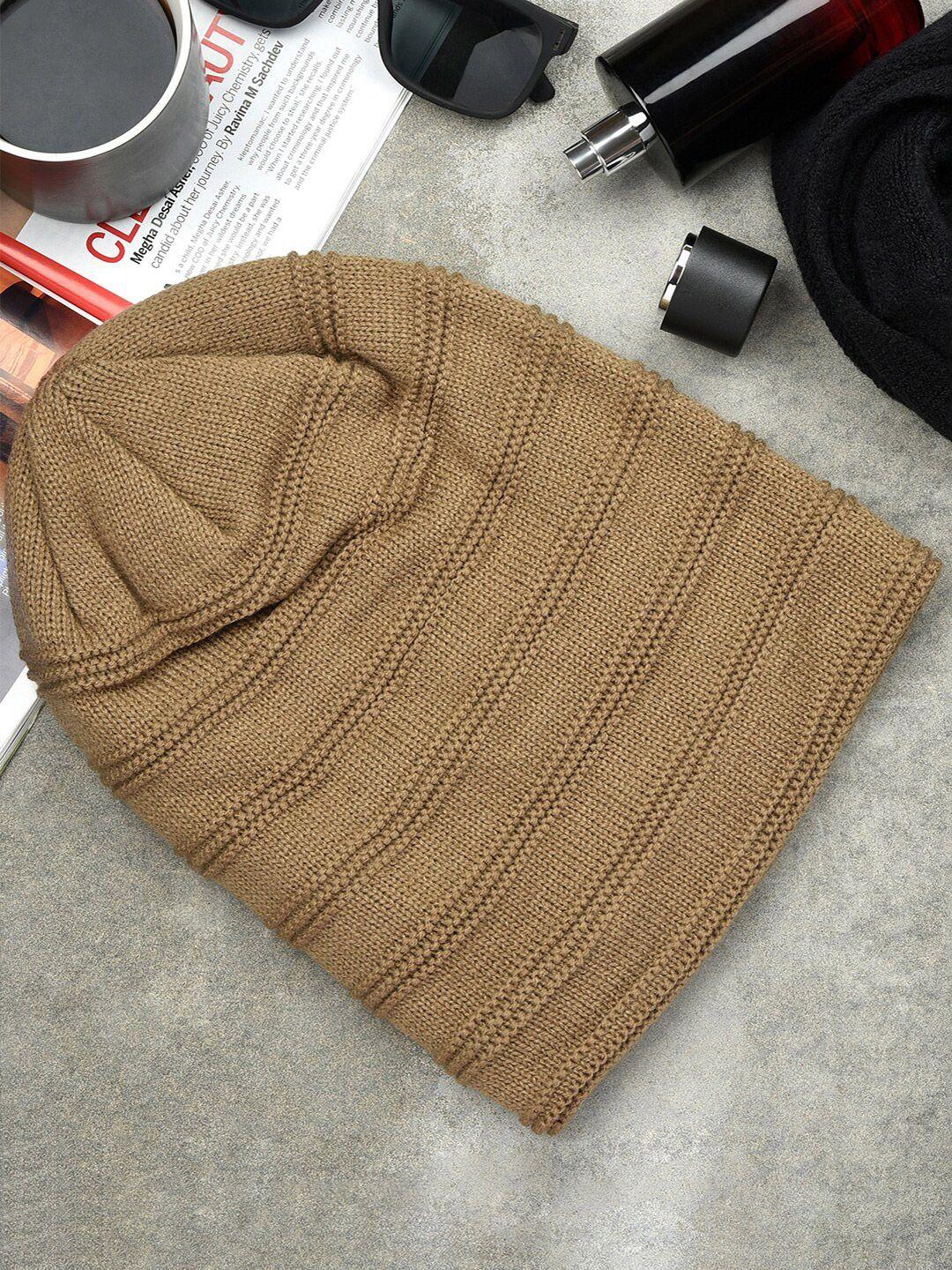 the bro code men brown beanie