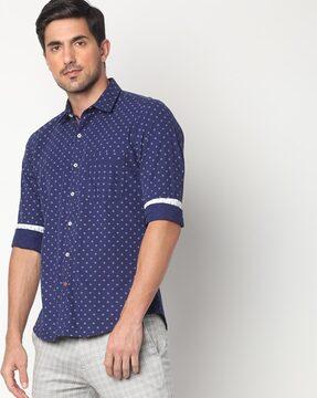 the business casual polka-dot extra slim fit shirt