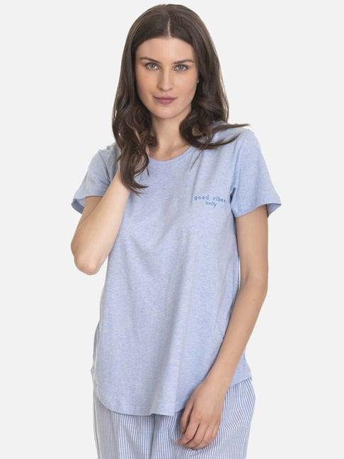 the calm collective della blue hurley t-shirt