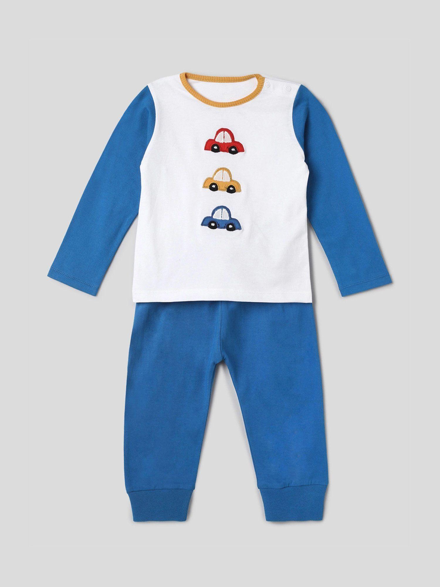 the cars blue t-shirt and trousers (set of 2)