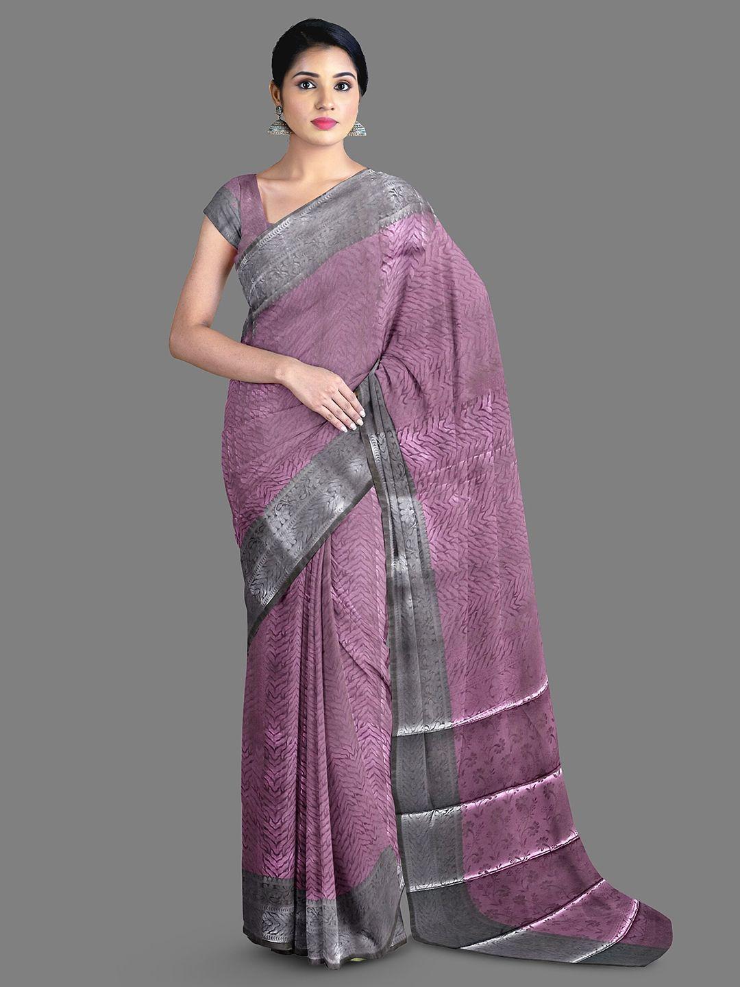 the chennai silks ethnic motifs printed zari art silk saree