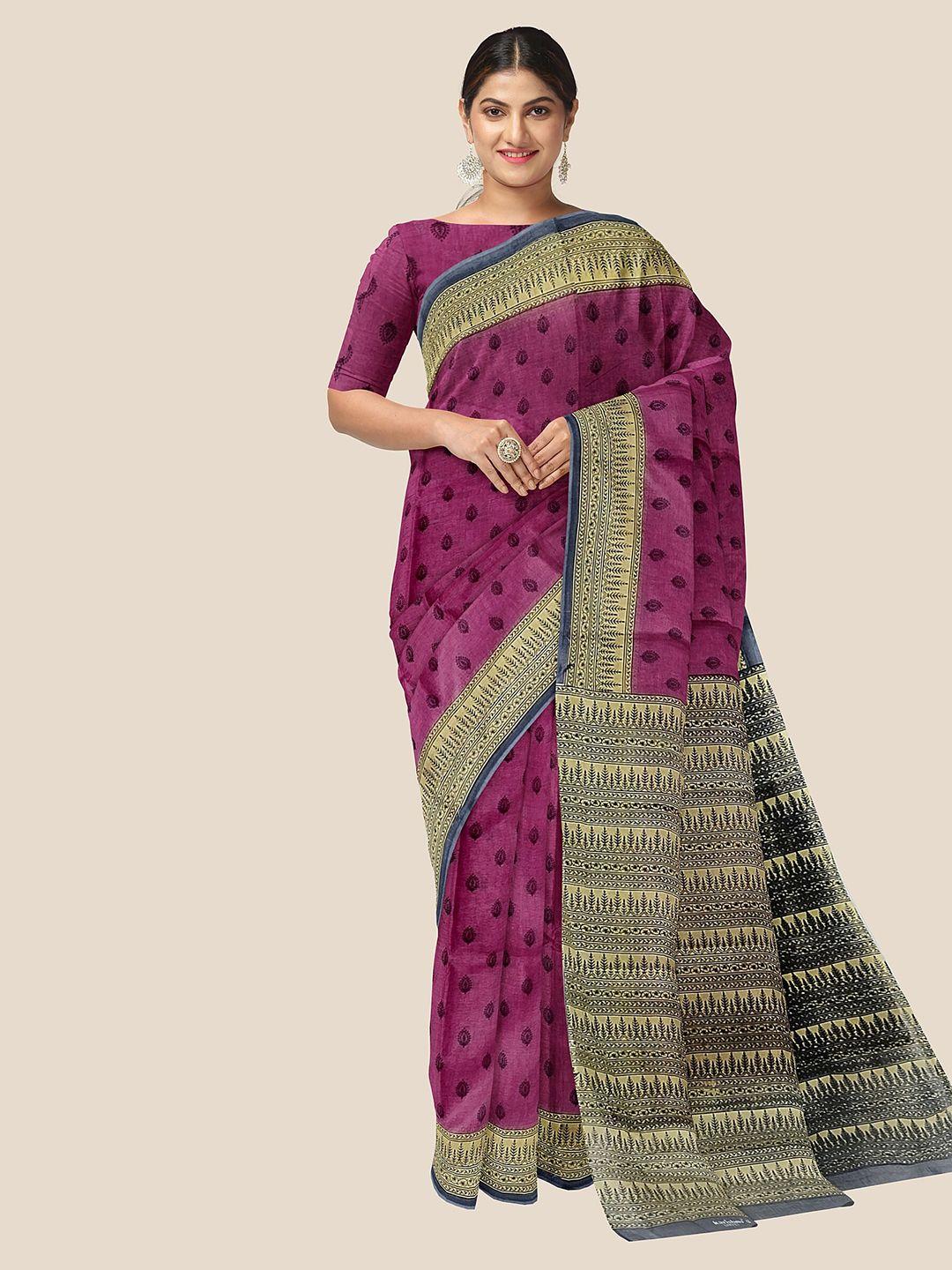 the chennai silks floral pure cotton saree