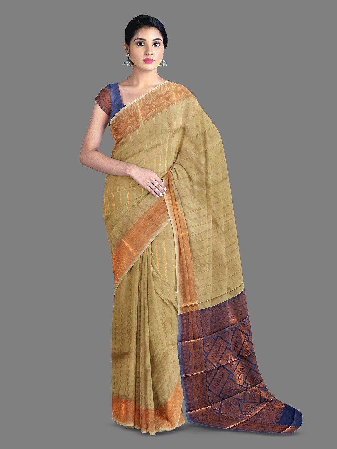 the chennai silks geometric woven design zari kanjeevaram saree