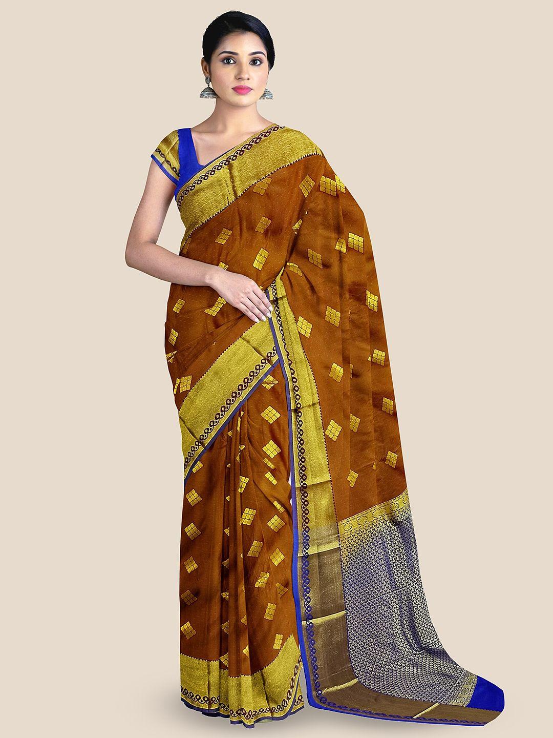 the chennai silks woven design zari art silk saree